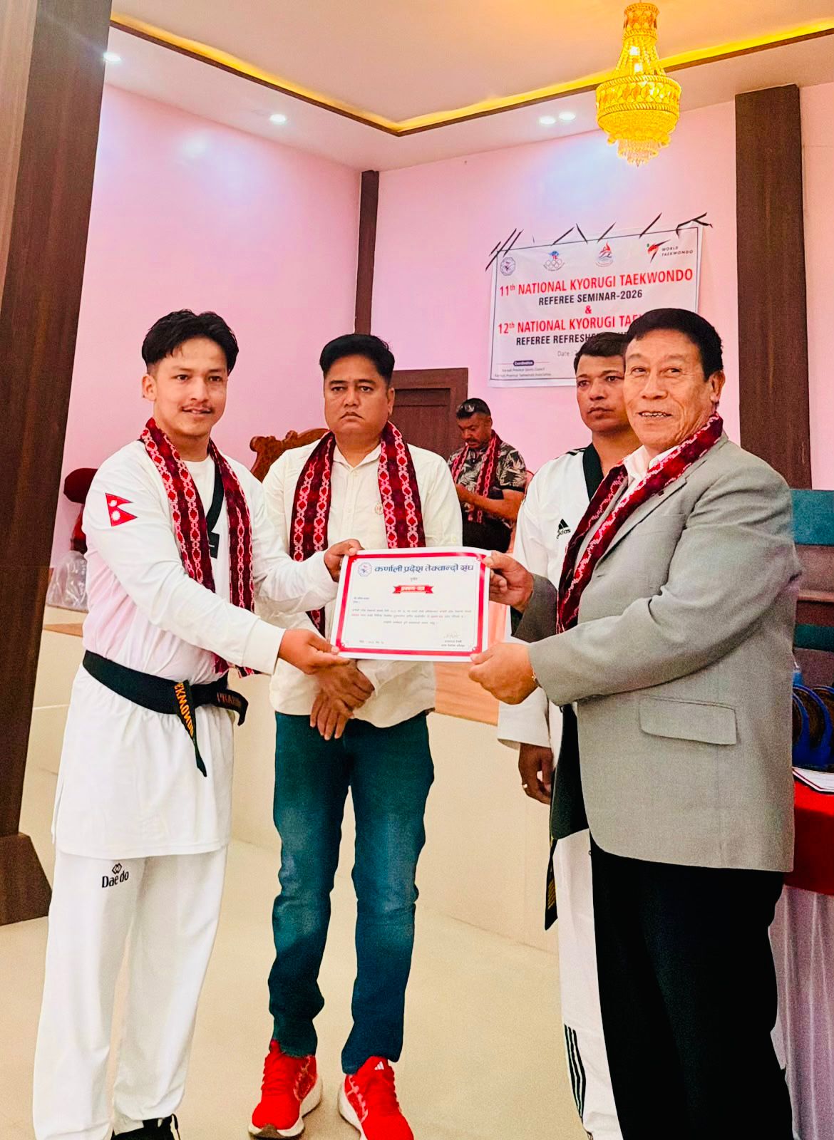 छ: तेक्वान्दो खेलाडीबाट नेतृत्वसम्म: कर्णाली प्रदेश तेक्वान्दो संघको सदस्यमा निर्वाचित भएपछि यस्तो छ प्रतिबद्धता