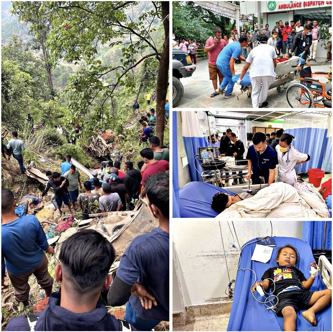 बीपी राजमार्ग बस दुर्घटना अपडेट: ८ जनाको घटनास्थलमै मृत्यु, चालकसहित १६ घाइते (नामावलीसहित)